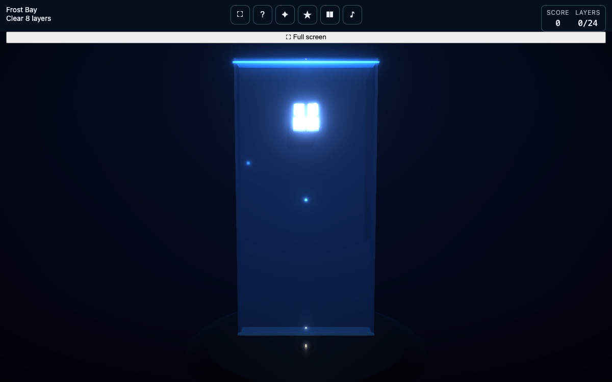 Elemental Tetris 3D — browser game by Luong Nguyen, play free at luongnv.com, Three.js Tetris in a lit 3D well: ice, fire, snow and cold cubes with melt/quenc